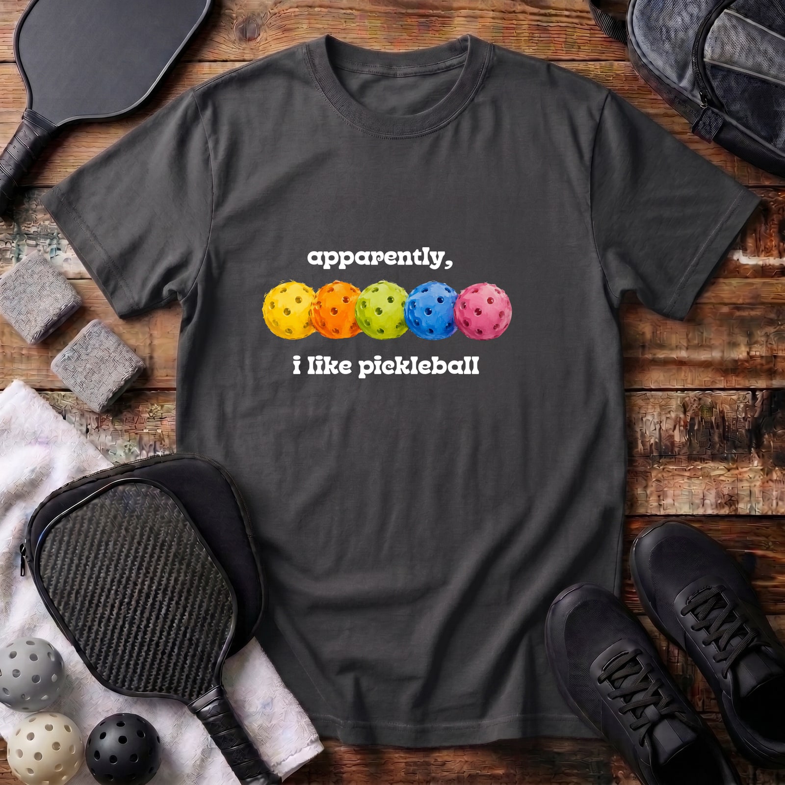 Apparently I Like Pickleball Tee