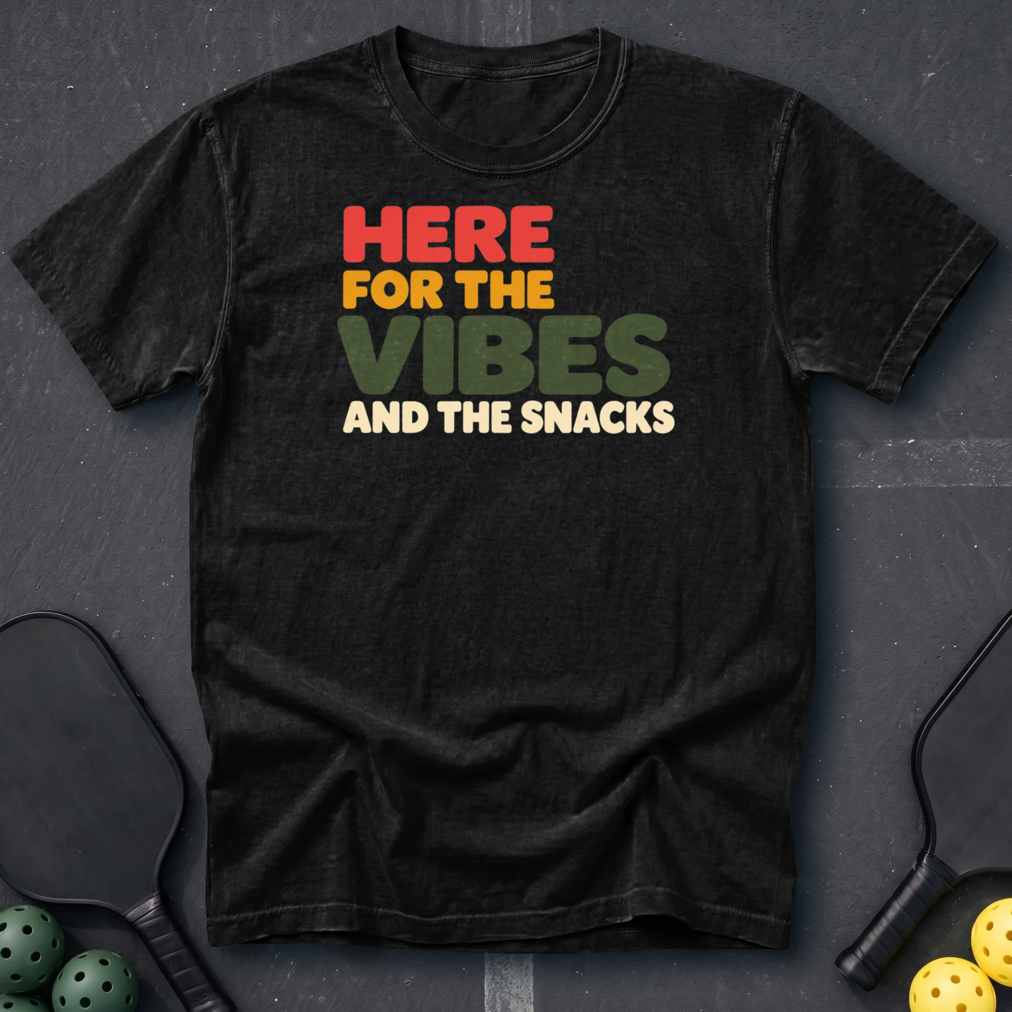 Here For The Vibes And The Snacks Tee