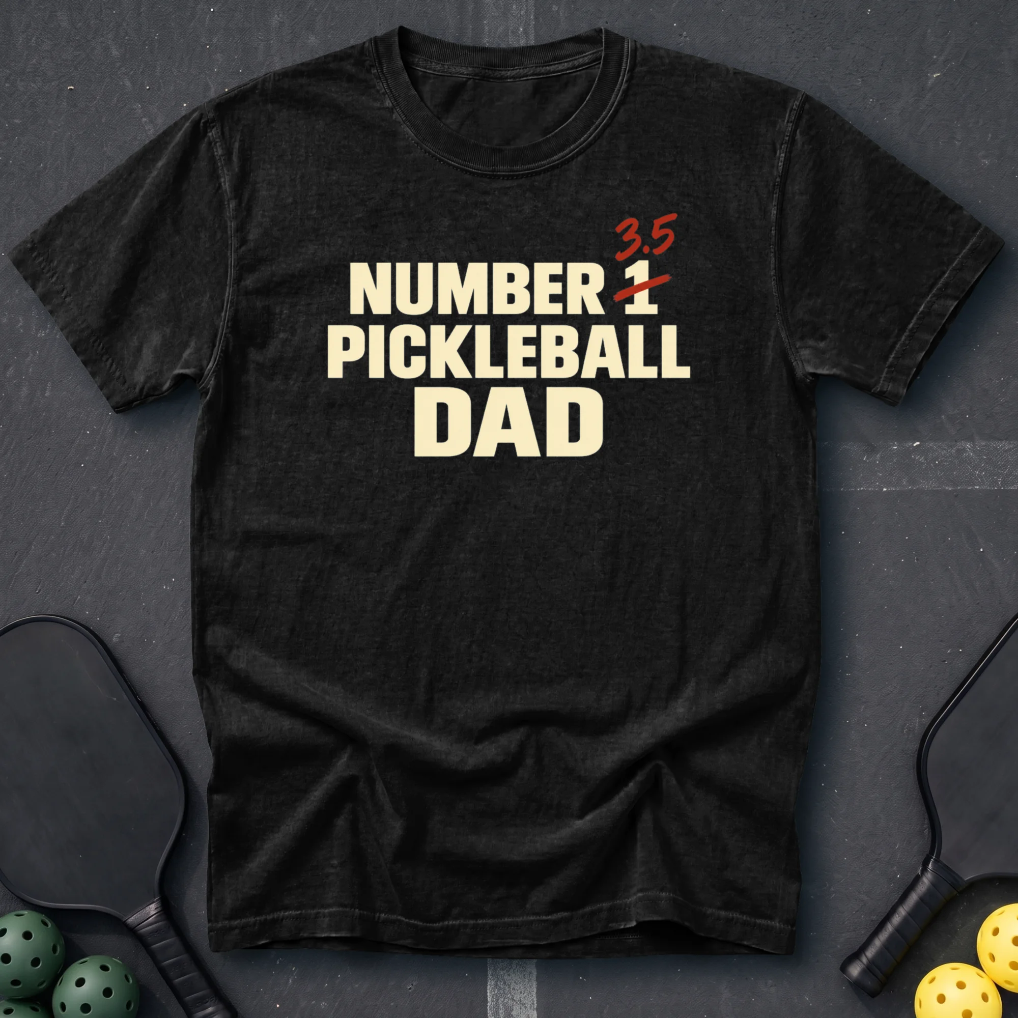 Number One Pickleball Dad Tee