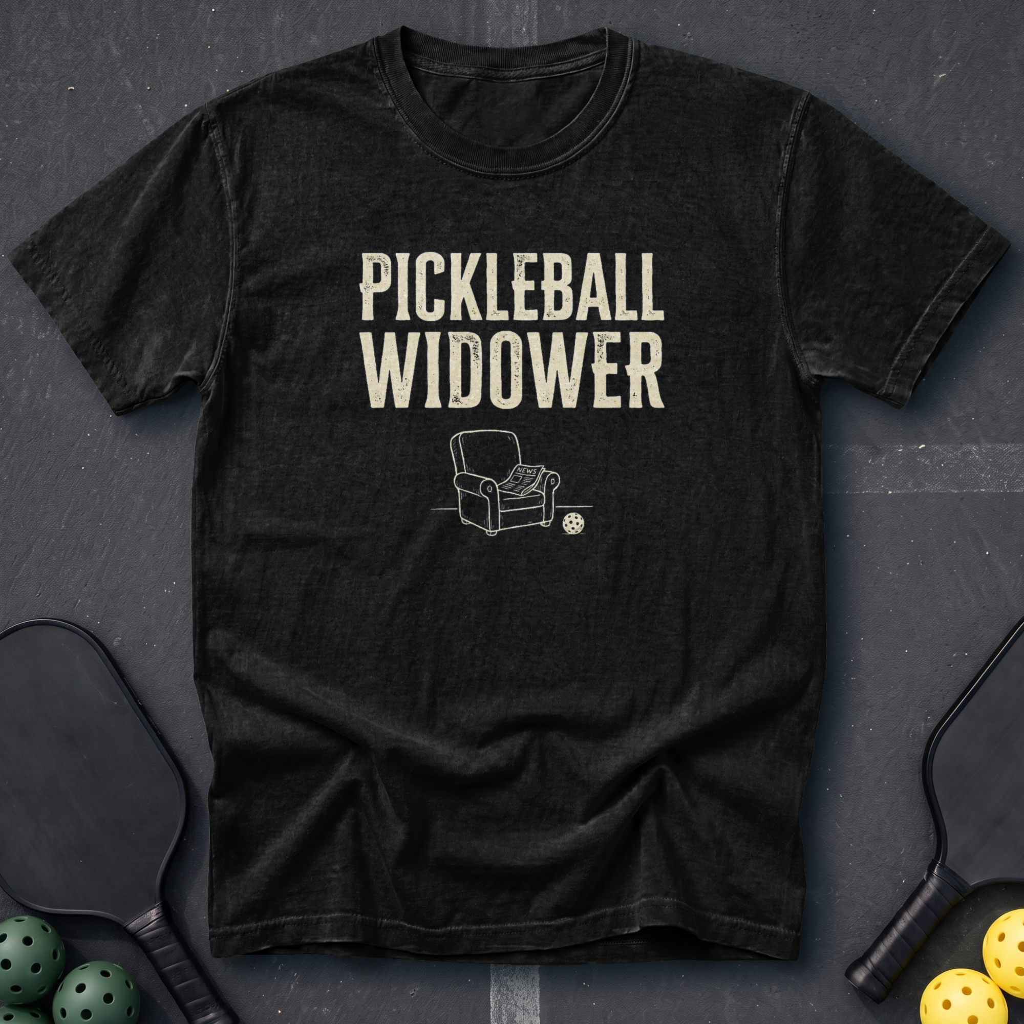 Pickleball Widower Tee