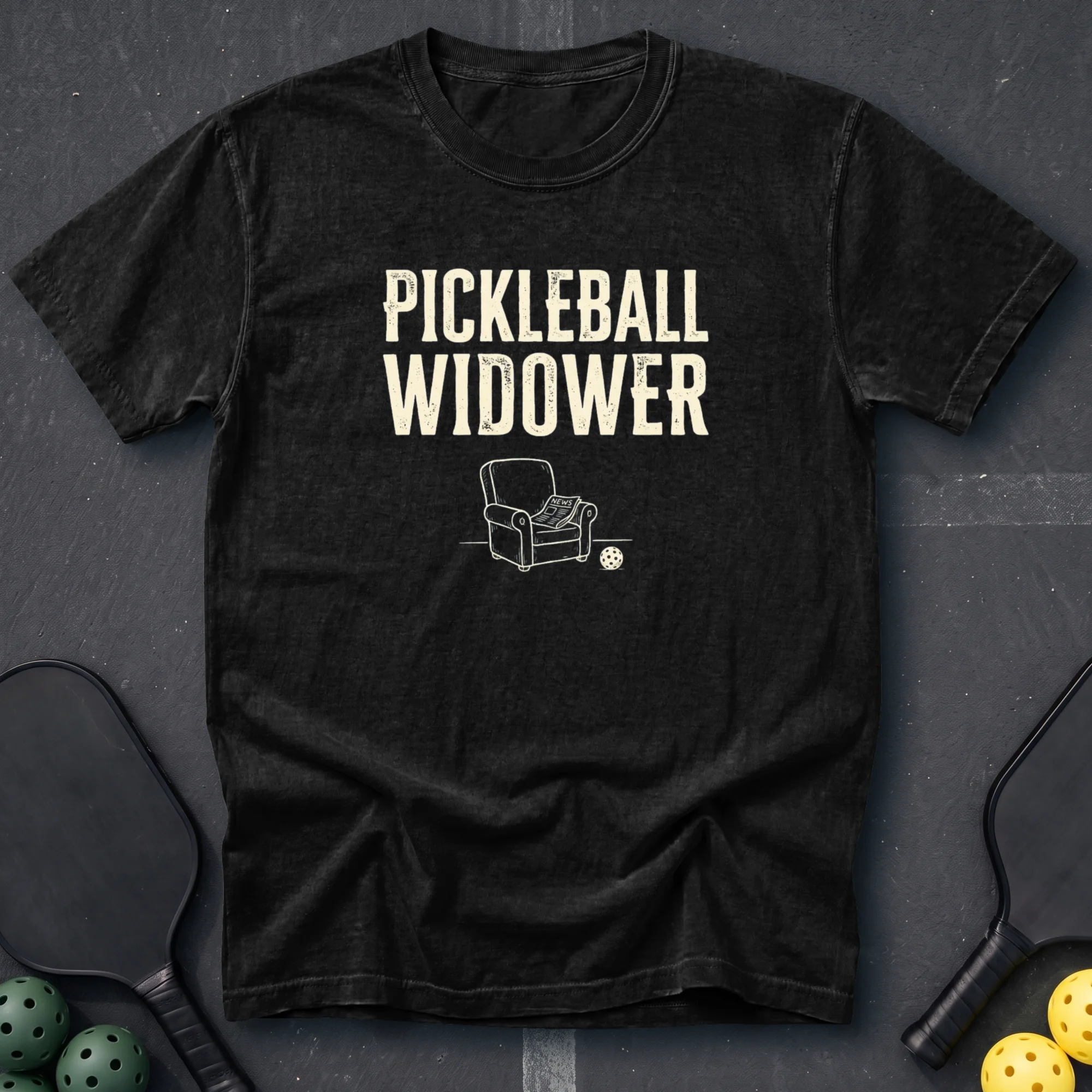 Pickleball Widower Tee