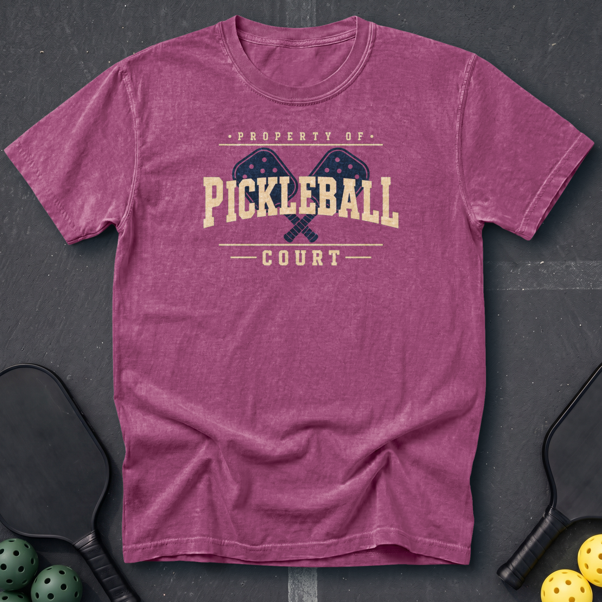 Property Of Pickleball Court Tee