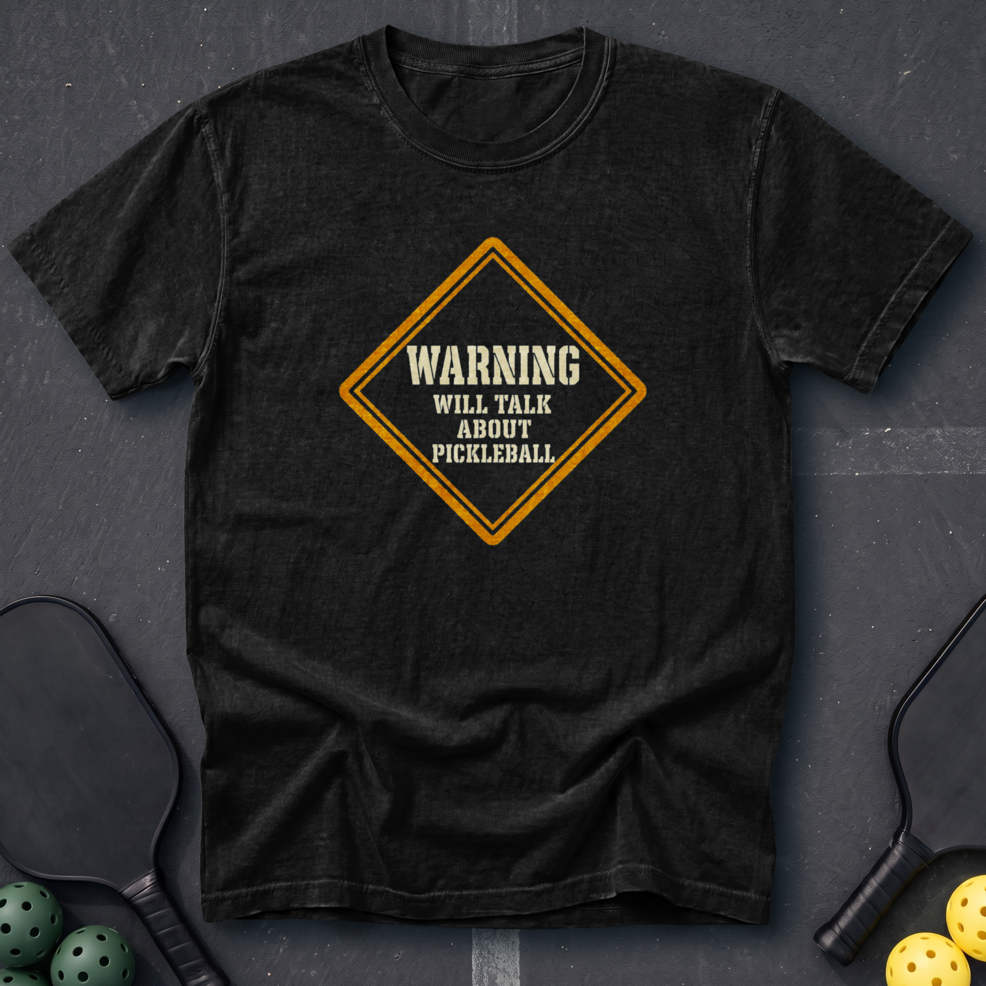 Warning Will Talk About Pickleball Tee